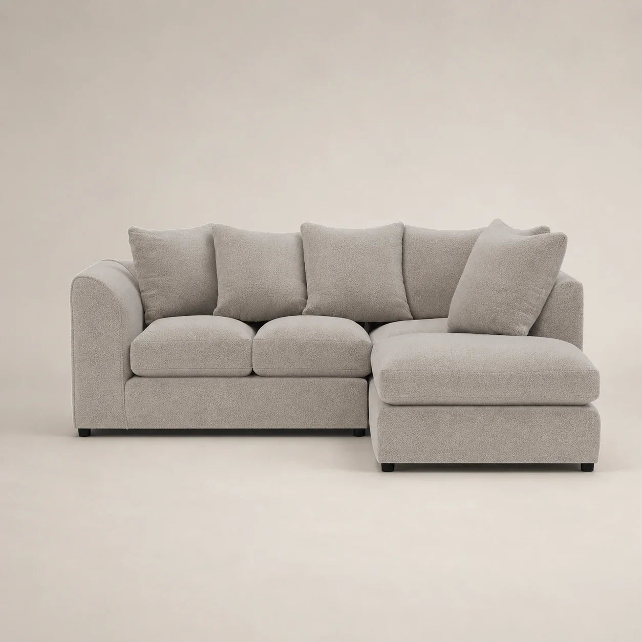Chelton corner sofa delivered and set up in a customer living room