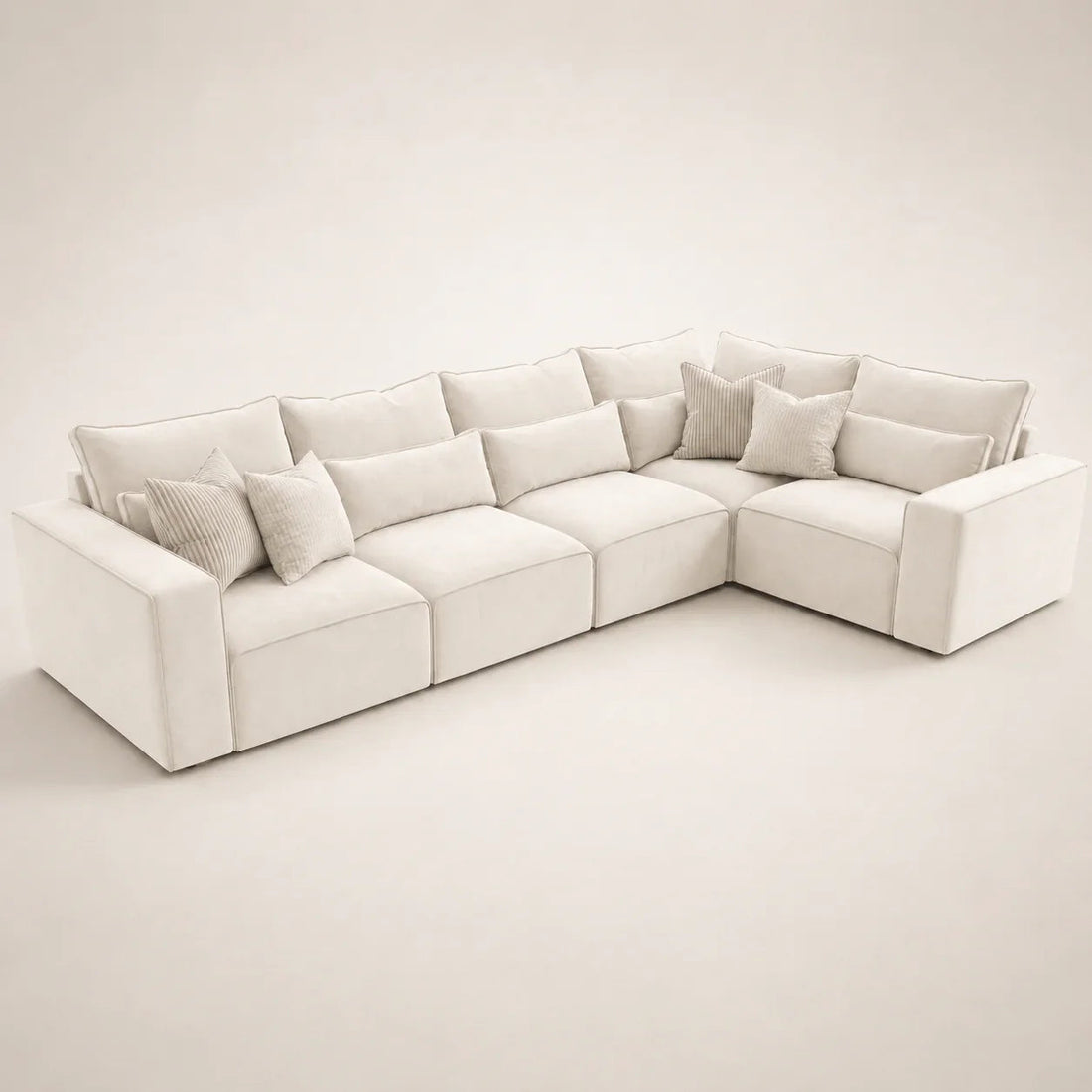 Maison modular corner sofa arranged in a living room, showing how sections fit a space
