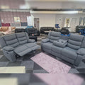 ROMA FABRIC SOFA 3+2 SEATER GREY