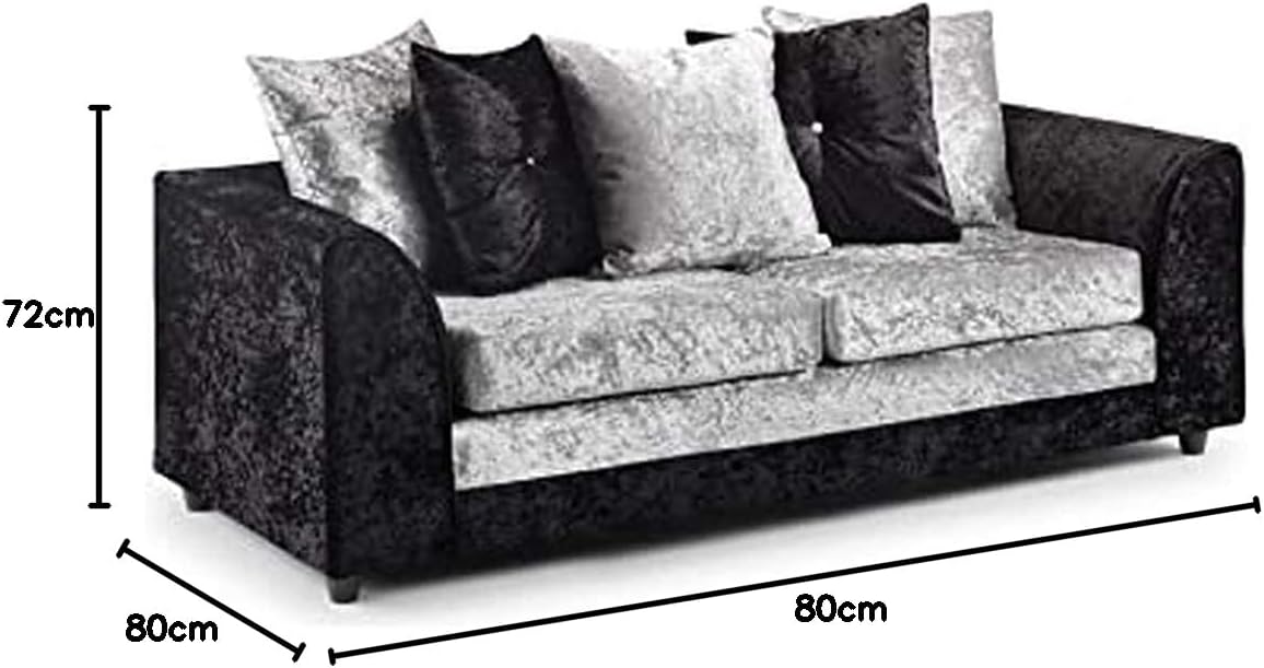 Dylan Sofa 3+2 - Crushed Velvet