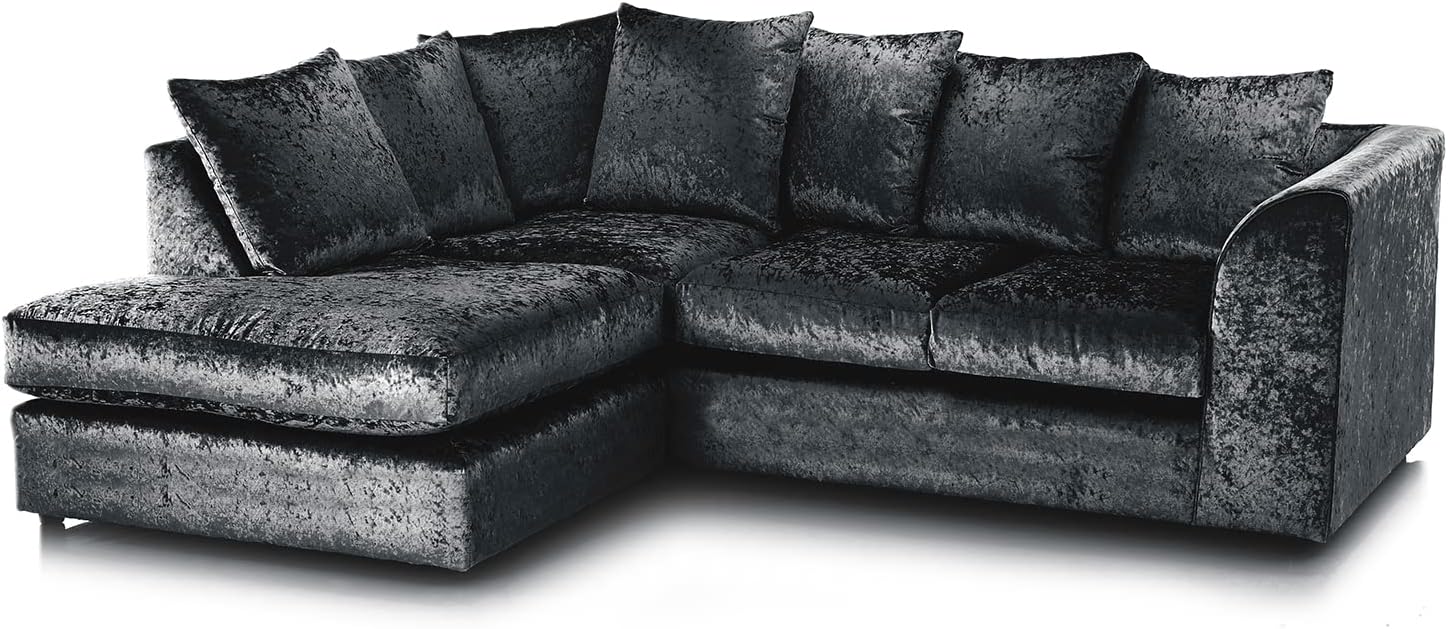 Dylan Chaise Sofa - Crushed Vellvet