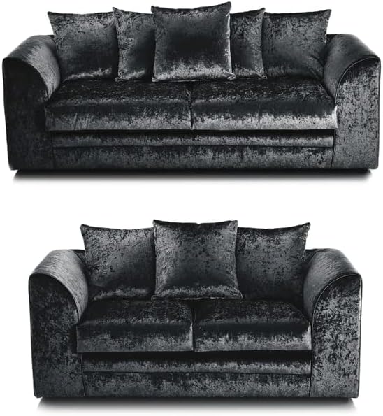 Dylan Sofa 3+2 - Crushed Velvet