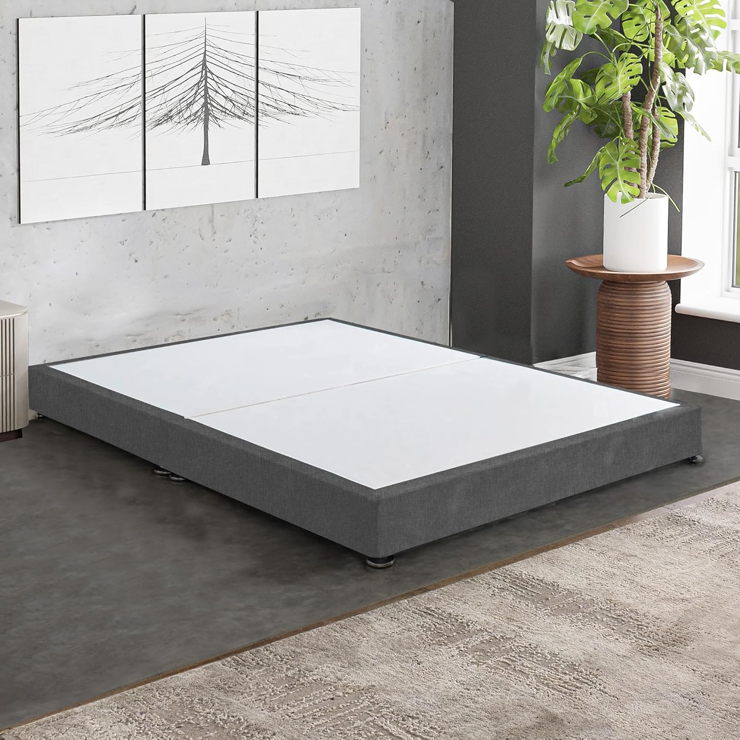 DIVAN BED CUBED HEADBOARD