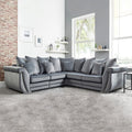 Falcon Chenille Fabric 5 Seater Wide Armrest Comfortable Luxurious Corner Sofa