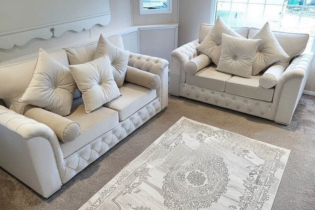 Malibu Sofa cushion and fabric detail