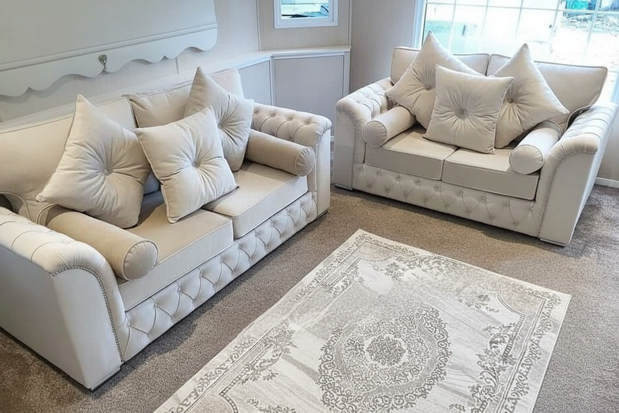 Malibu Sofa cushion and fabric detail