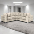 Maya Plush Velvet Sofa 5 Seater Wide Armrests Luxury Corner Sofa