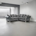 OLYMPIA PLUSH VELVET COMFORTABLE STYLISH CHESTERFIELD CORNER SOFA