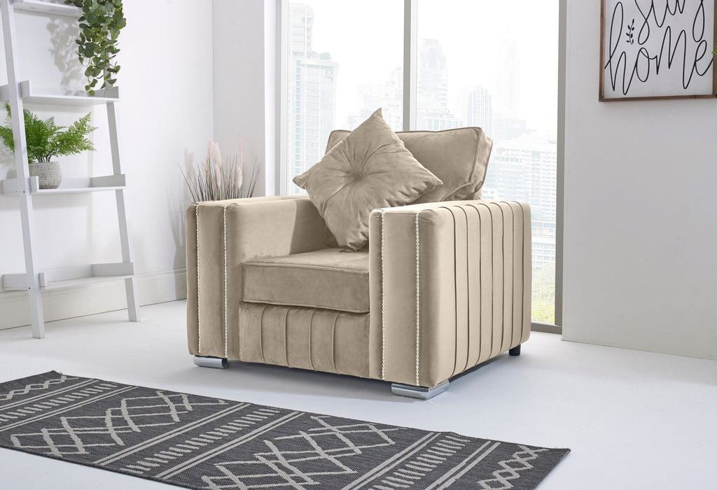 LILLY FULLBACK CORNER SOFA WITH PLUSH CUSHIONS