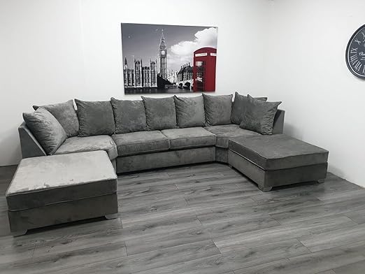 The Bishop Luxe U-Shape Sofa — Comes with 2 Giant Removable Stools!