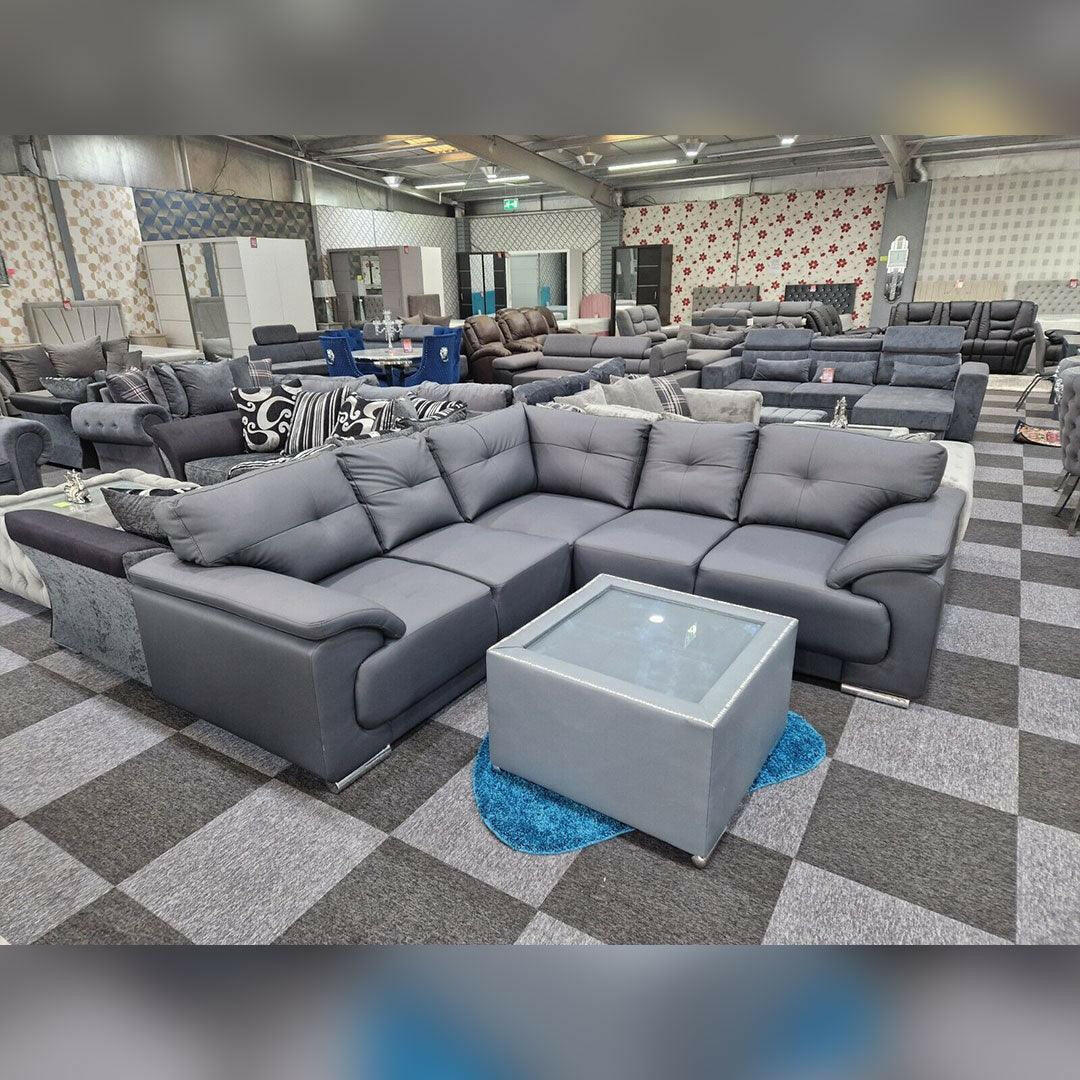 KANSAS CORNER SOFA GREY