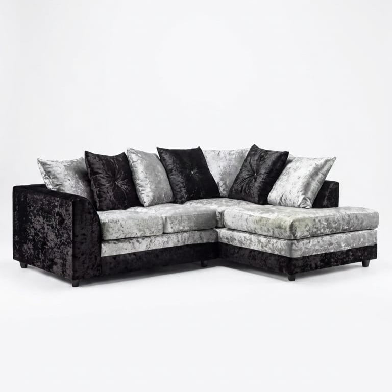 Dylan Chaise Sofa - Crushed Vellvet