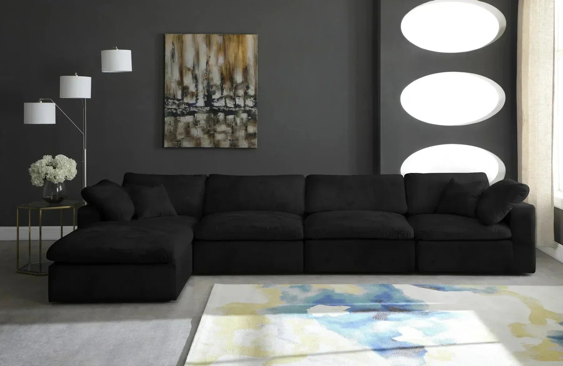 Lux 5-Seater Universal Modular Corner Sofa close-up detail