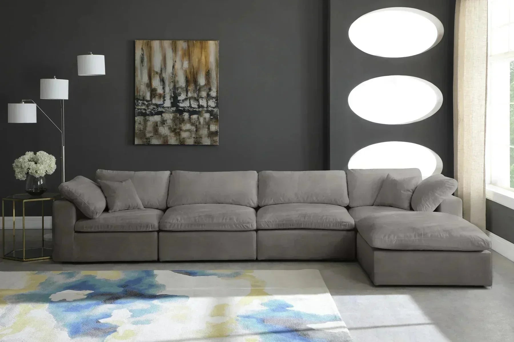 Lux 5-Seater Universal Modular Corner Sofa full view