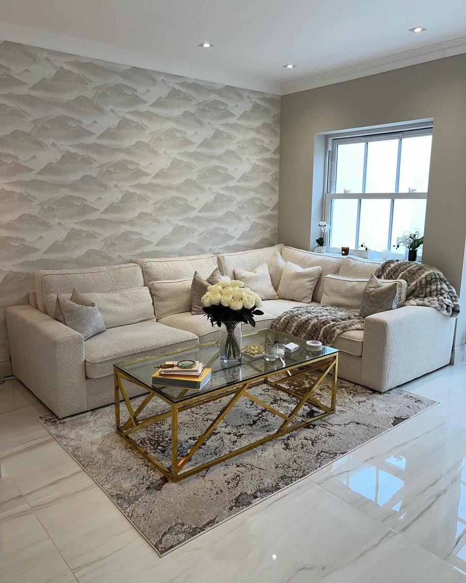 Haven Modular Corner Sofa - Boucle Cream close-up detail