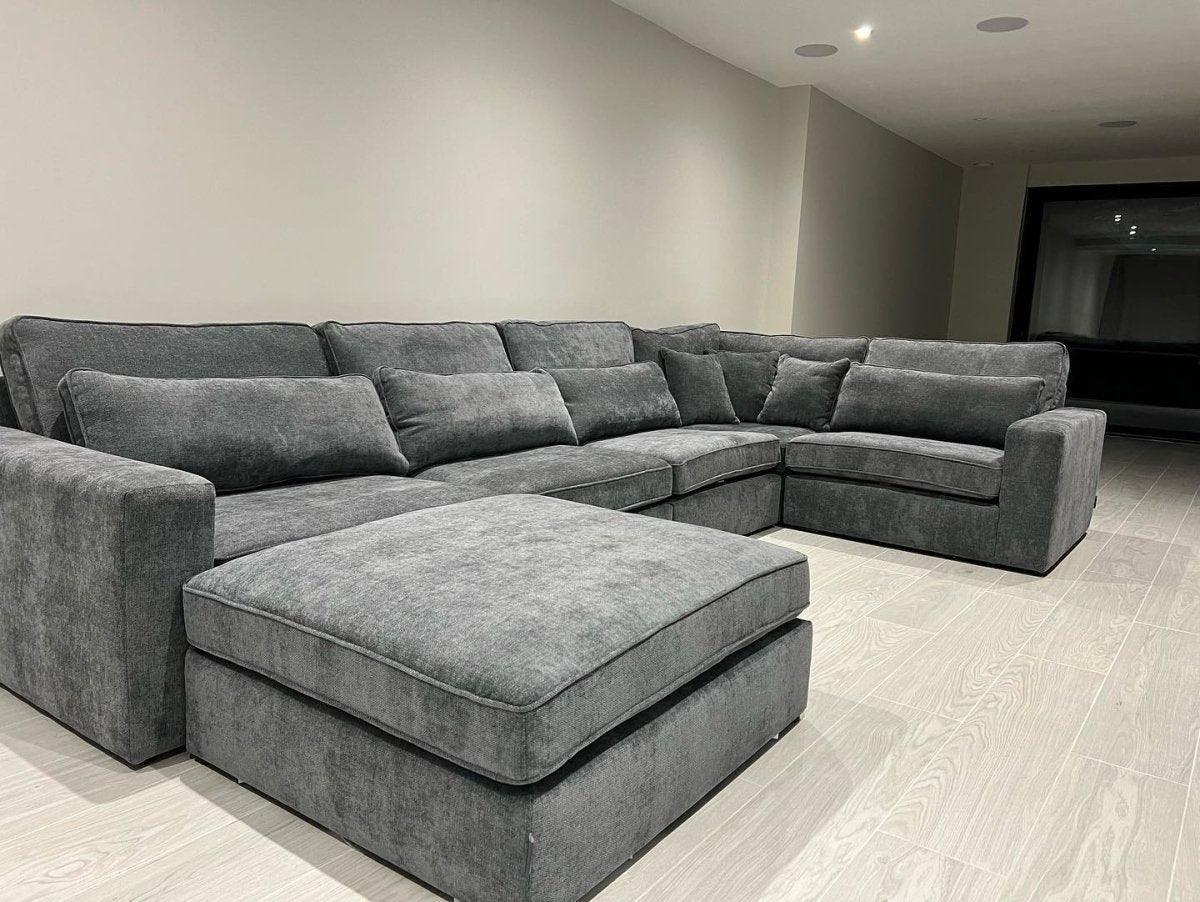 Haven Modular Corner Sofa - Kensington Grey in a modern living room