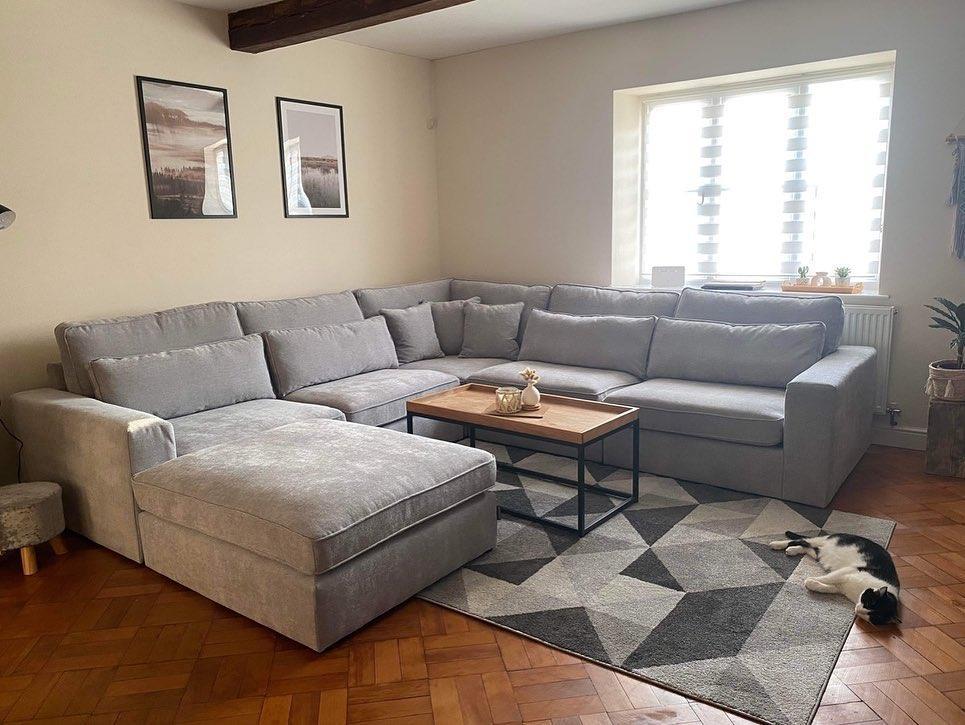 Haven Modular Corner Sofa - Kensington Grey close-up detail