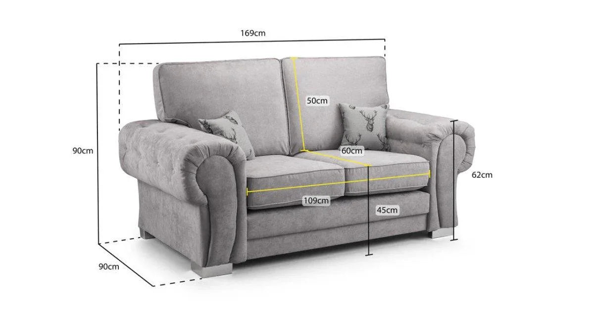 Verona Fullback 2 Seater Sofa cushion and fabric detail