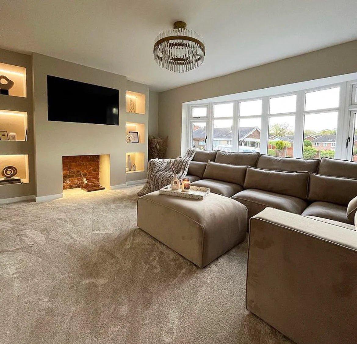 Maison 6 Piece XL Modular Corner Sofa - Closed End close-up detail