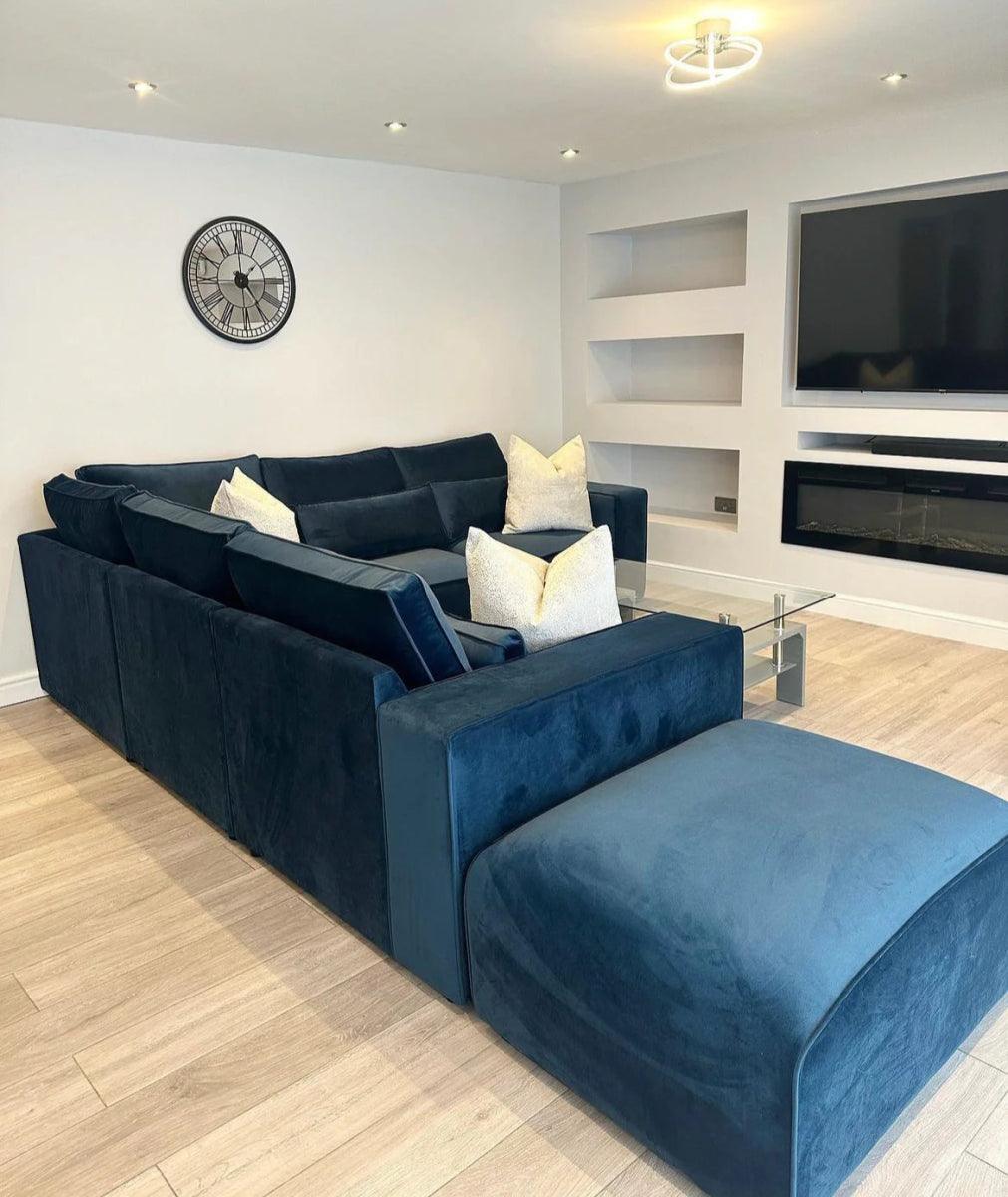 Maison 6 Piece XL Modular Corner Sofa - Closed End full view