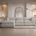 Cloud Bouclé 4 Seater Modular Chaise Corner Sofa