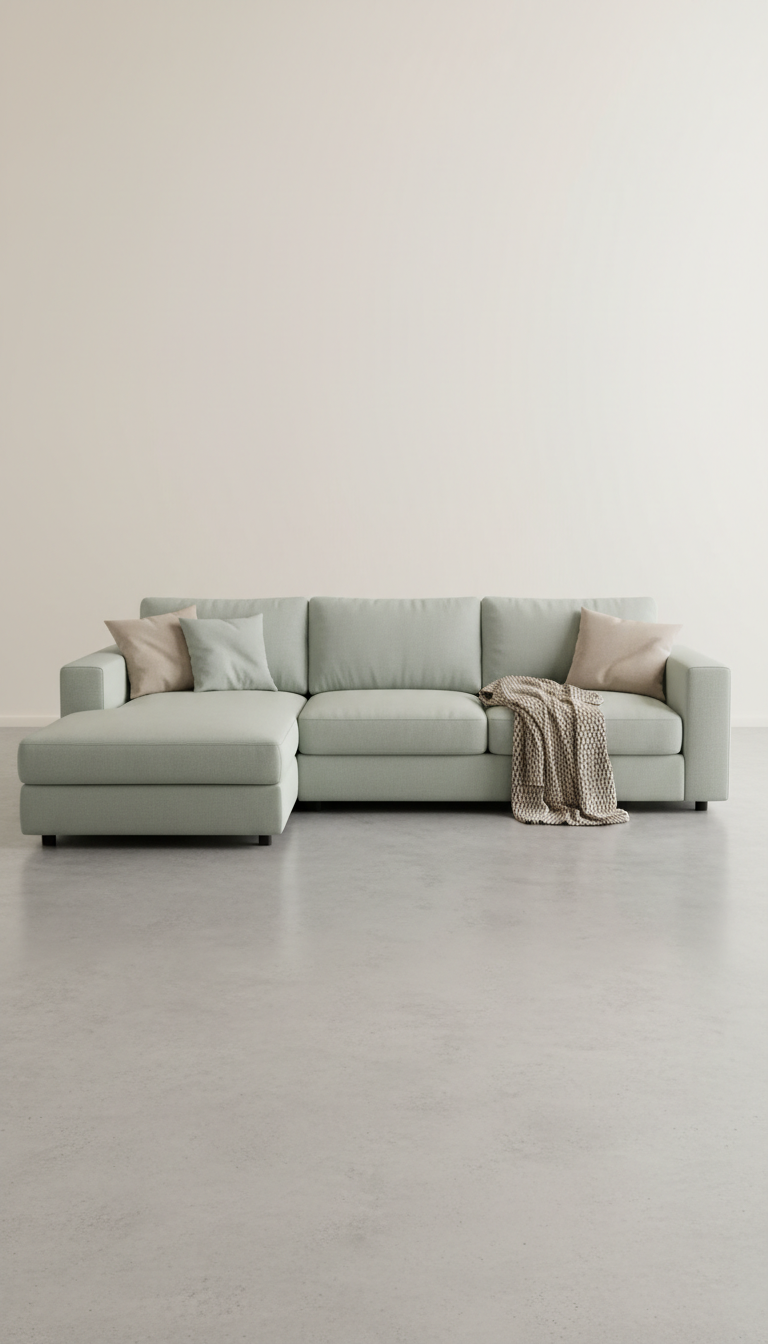 Pale Sage corner sectional