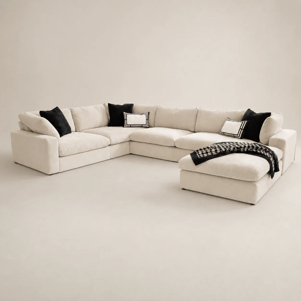 Kensington Large U-Shape Sofa & Footstool Bundle