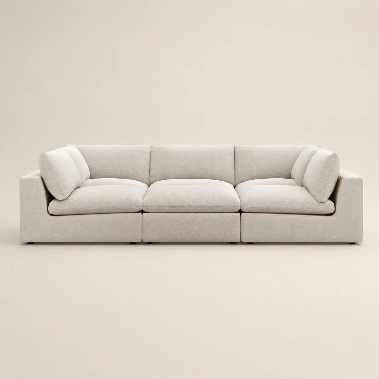 Lux Pit-Sectional Feather Cinema Sofa side view