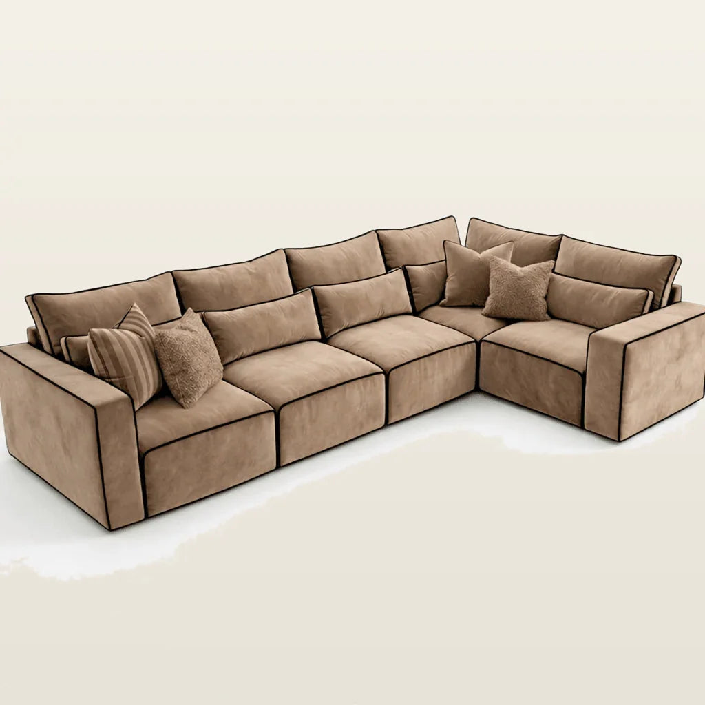Maison Modular Corner Sofa styled in a lounge