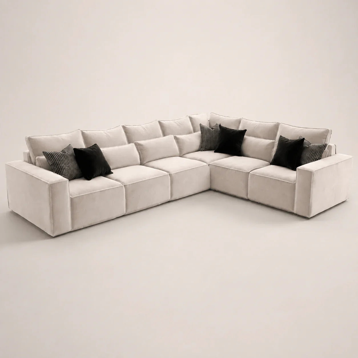 Maison 6 Piece XL Modular Corner Sofa - Closed End