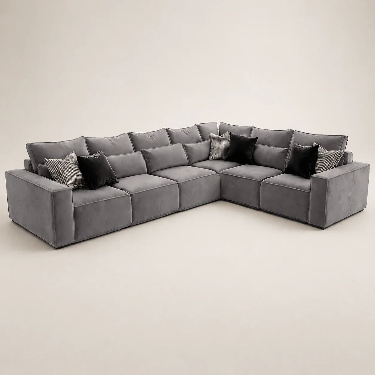 Maison 6 Piece XL Modular Corner Sofa - Closed End corner detail