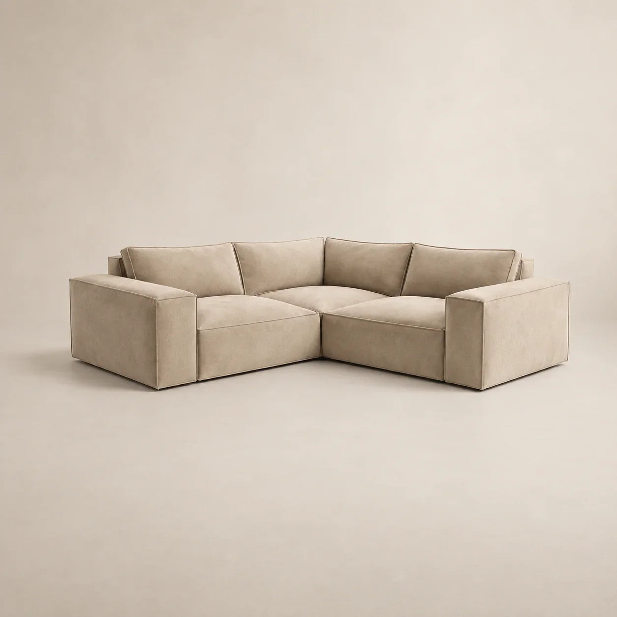 Maison Modular Small Double Corner Sofa in a modern living room