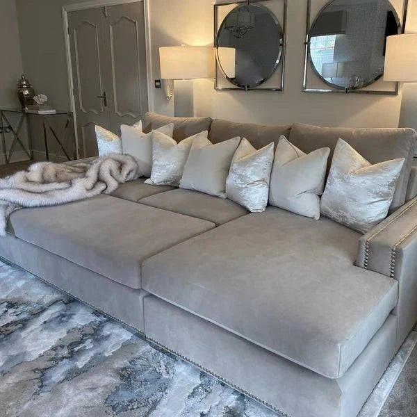 Aria Corner Sofa Bed Bundle side view