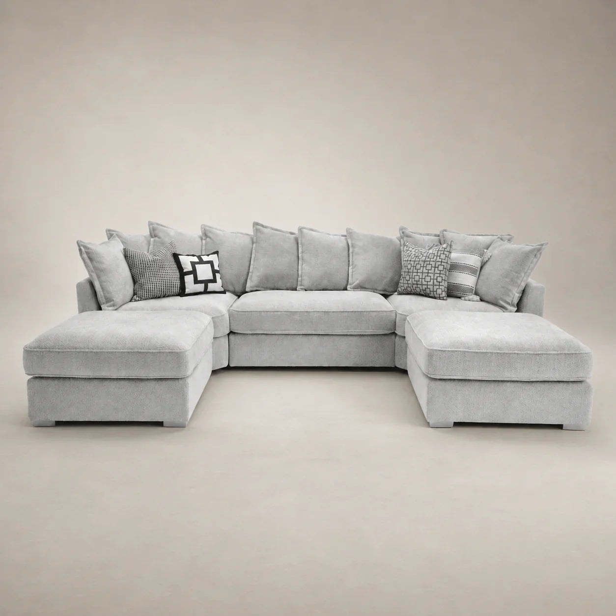 Primrose Premium U Shape Sofa styled in a lounge